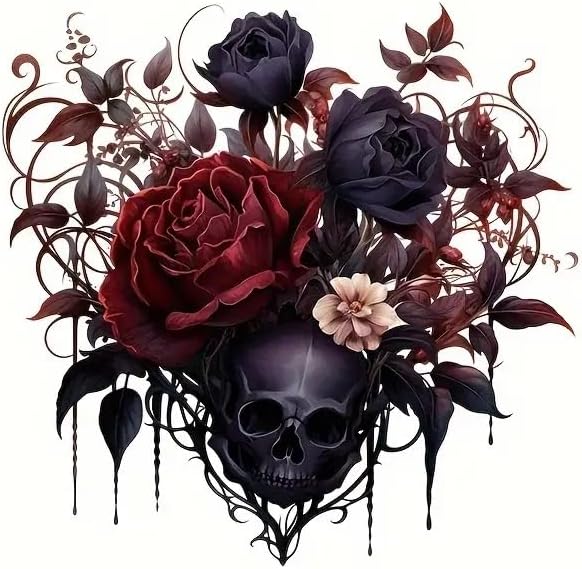 Autocollant mural imperméable pour abattant de toilettes, motif tête de mort, rose, papillon et feuille de printemps, pour abattant de toilettes, réservoir, réservoir - Nail Gallerys