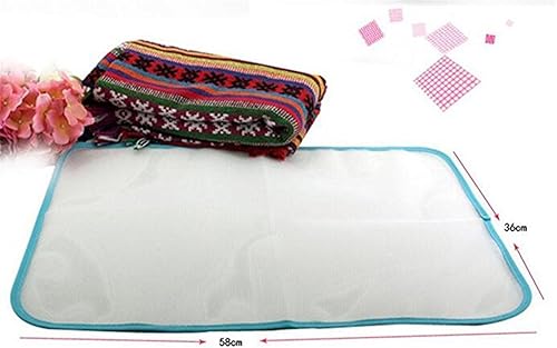 Wommty Lot de 5 chiffons de repassage - Protection de Centrale Scorch économie en Maille Appuyant Pad Chiffon Repassage Permet d'éviter les Dommages et Brillance Aux Vêtements, 60 x 40cm - Nail Gallerys