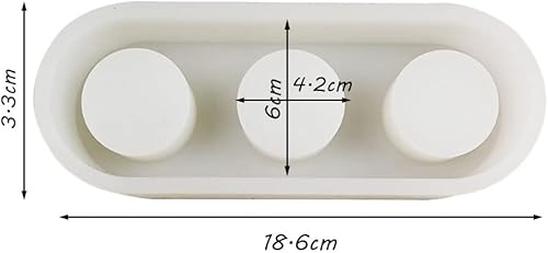 Hazrcvr Moule à Bougies en Silicone - Résine Époxy Porte Bougie - Bougeoir Moule pour Chandelier - Nail Gallerys