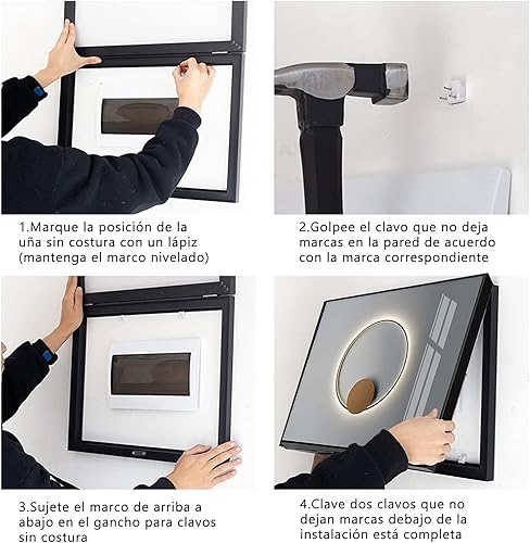 ALSUPEU Couvercle de boîte de Compteur électrique, Couvercle de Boîte Électrique Couvercle de Compteur Électrique Décoratif Moderne Comptoirs de Boîte de Compteur Amovibles,002,40 * 30cm - Nail Gallerys