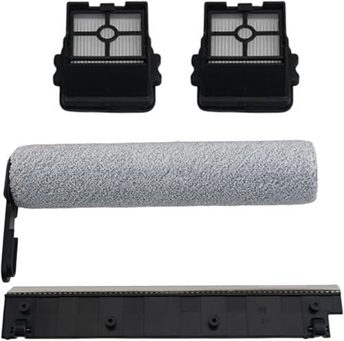 BlesConi Lot de 2 brosses de rechange pour aspirateur Ultenic AC1 Elite, brosse rouleau principale, 2 filtres, bande d'essuie-glace – Performance de nettoyage efficace - Nail Gallerys