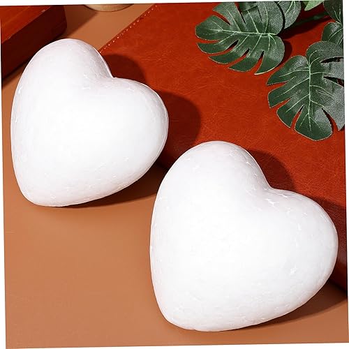 Veemoon Décoration De Noël 3 Pièces Coeurs En Polystyrène 10cm Balle En Mousse Artisanale Pour Arts Et Métiers - Idéale Pour Mariage Et Saint-Valentin Décor - Nail Gallerys