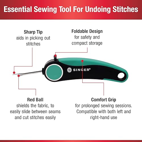 Singer Pro Series Découseur Pliable Bleu Sarcelle - Nail Gallerys