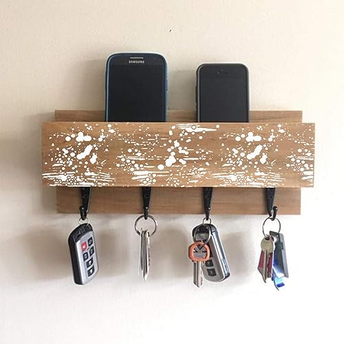 CrafTreat Pochoirs grunge réutilisables pour peinture sur bois – Peinture vieillie – 10,2 x 20,3 cm – Mini pochoirs de fond pour dessins de cartes – Pochoirs texturés - Nail Gallerys