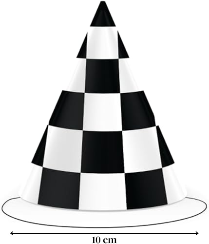 CONVER PARTY, RACING Lot de 6 chapeaux en carton pour fête d'anniversaire pour enfants - Nail Gallerys
