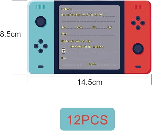 AQSQWQ 12 Pieces Carte Invitation Anniversaire, Cartes d'invitation de Fête pour Anniversaire Fête Party,Bal,Soirée - Nail Gallerys