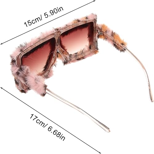 Ipetboom Lunettes De Soleil En Peluche Lunettes De Soleil à Lunettes De Soleil En Pour Femmes Jolies Lunettes De Soleil Lunettes De Soleil Pour Adultes Pc Leopard - Nail Gallerys