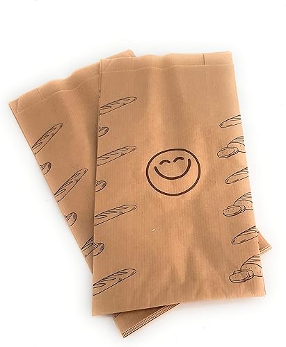 TODOKRAFT Sacs en papier, Baker's Bags, marron, 10 x 7 x 27 cm (125 units) - Nail Gallerys