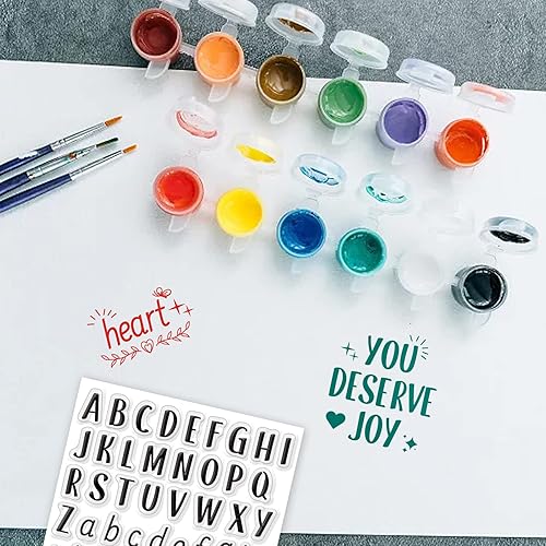 PandaHall Lettre Tampons Transparents Alphabets AZ Tampons Transparents Nombre Tampon en Silicone Tampon en Caoutchouc pour la Fabrication de Cartes de Vacances Journaling Album Photo Scrapbooking - Nail Gallerys