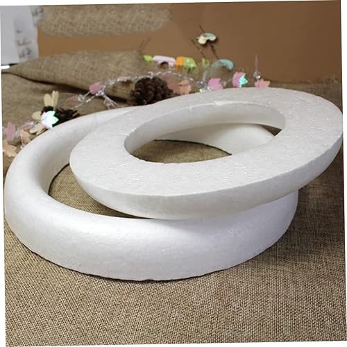 5 Formes de Couronne de Mousse de Mousse, Anneaux de Mousse Ronds de 25 cm pour l'artisanat en Mousse Blanche Guirlande d'anneau pour Arts Artisanat décorations de Mariage Floral - Nail Gallerys