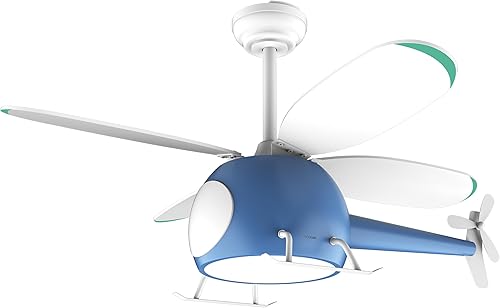 Cecotec Ventilateur De Plafond Avec Lumière EnergySilence Aero 4600 Helicopter. 36 W, Diamètre 100 cm, 6 Vitesses, 4 Pales, LED 32 W et Minuterie, Mode Été/Hiver - Nail Gallerys