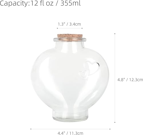Magic Season Lot de 2 bouteilles décoratives en verre avec bouchon en liège 355 ml - Nail Gallerys