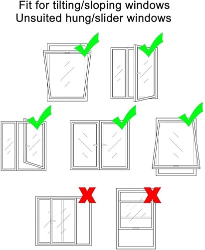 AHCJYEEJK-ERBC Joint de Fenêtre pour Climatisation Mobiles, Chiffon de Calfeutrage Joint d’isolation Universel Installation Facile(400CM) - Nail Gallerys