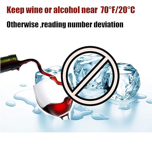 HunterBee Portable ATC Portable Balance d'alcool réfractomètre avec 0 à 80% W/W résolution 1% / vin de Riz Volume de Liqueur pourcentage Appareil de Mesure testeur d'alcool - Nail Gallerys