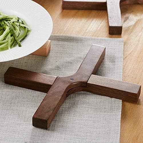 Sujhyrty Tapis d'isolation thermique en bois pliable pour théière, théière, théière, dessous de verre, décoration d'intérieur - Nail Gallerys