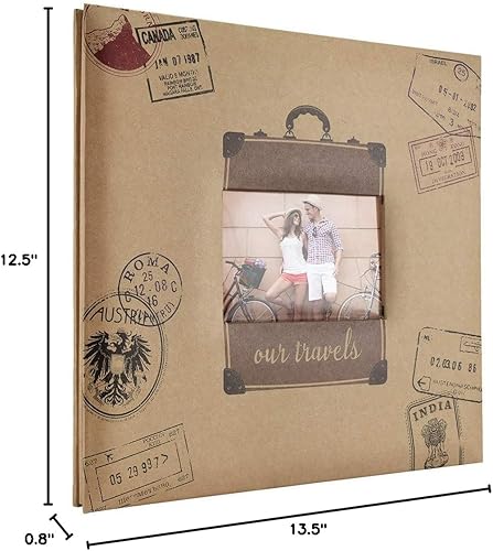 MCS Album de Scrapbooking Extensible de 10 Pages de 30,5 x 30,5 cm, 34,3 x 31,8 cm, Voyage - Nail Gallerys