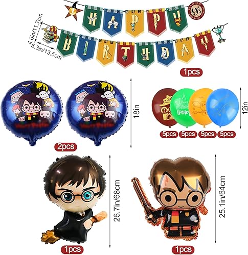 Kit Décoration Anniversaire Potte - Nappe, Assiette, Décoration Gâteau et Accessoires pour Soirées à Thème - Nail Gallerys