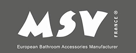 MSV Étagère d’Angle de Douche avec ventouses, en Acier chromé 21,5 x 21,5 x 13 cm Noir Mat - Nail Gallerys