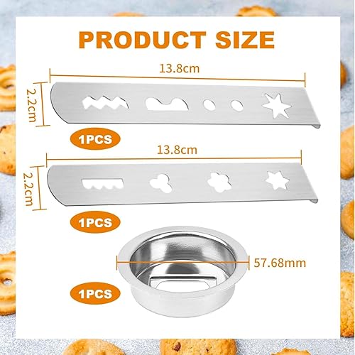 Accessoires De Hachoir À Viande, 3 Pièces, Accessoires De Presse À Biscuits, Sablés, Outils Métalliques En Acier Inoxydable, Accessoires De Cuisson De Cuisine - Nail Gallerys