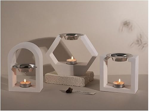 Cosmin Moule en silicone pour bougie hexagonale - Brûleur d'encens - Moule en silicone - Moule de rangement pour l'aromathérapie - B - Nail Gallerys