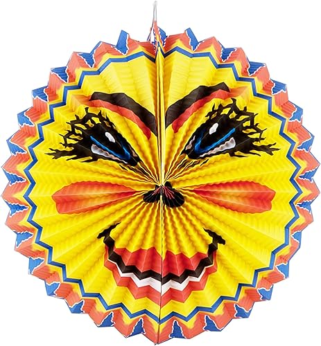 Idena 90121 - Lanterne Soleil, 5 pièces, diamètre 26 cm, Lampion, Lanterne en papier, Saint Martin - Nail Gallerys