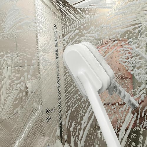 Éponge à long manche, éponge murale, éponge de baignoire pour nettoyage réutilisable, longue poignée pour mur, salle de bain, table de baignoire - Nail Gallerys