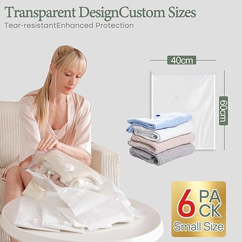 Vacbird Sacs sous vide pour vêtements avec pompe - 9 sacs de rangement sous vide réutilisables pour les voyages - Essentiels de voyage peu encombrants - Nail Gallerys