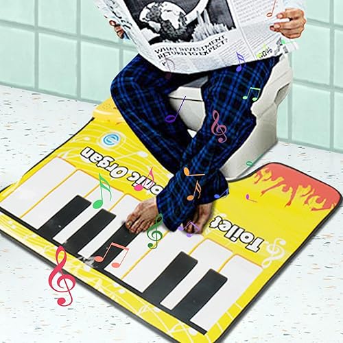 Tapis De Sol De Piano Pour Toilettes, Pieds Amusants Clavier De Musique Tapis De Piano Tapis De Sol Magique Pour Toilettes, Couverture Musicale Pour La Maison, La Salle De Bain, L'appartement - Nail Gallerys