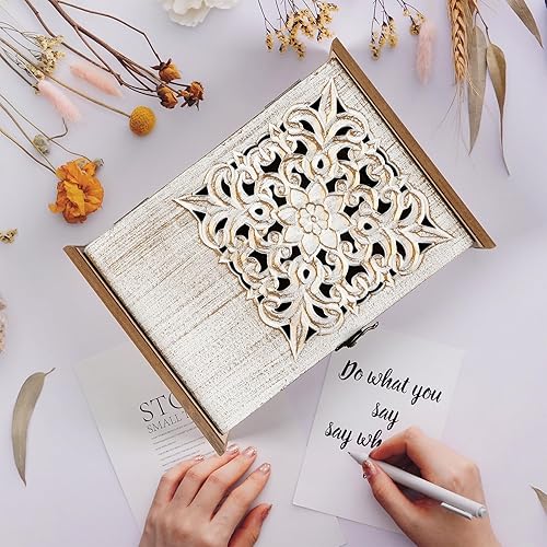 Optyuwah Armoire à clés en Bois avec Creux européens - 6 Crochets à clés - Porte-clés Mural ou Vertical pour entrée, Salon, Couloir, Cuisine - Nail Gallerys