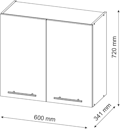 Vicco elément Haut de Cuisine Fame-Line, Vert Or Campagne/Anthracite, 60 cm - Nail Gallerys