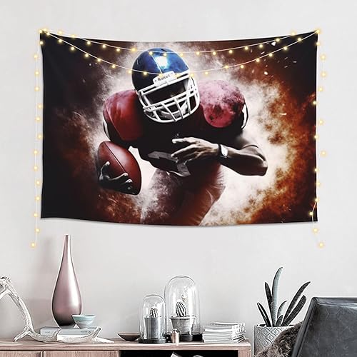 FHEDVBN Tapisserie murale de football américain à suspendre - Décoration murale esthétique pour salon, dortoir, intérieur et extérieur - Bannière murale amusante - Décoration d'intérieur - 152,4 x - Nail Gallerys