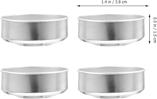 Lot de 100 bougies chauffe-plat vides en aluminium - Nail Gallerys