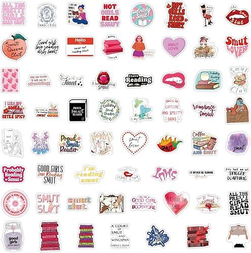 120 Pièces Autocollants De Livre Pour Kindl-e, Autocollants Roses En Forme De Coeur Autocollants Esthétiques, Autocollants De Lecture Booktok, Autocollants En Vinyle Imperméables - Nail Gallerys
