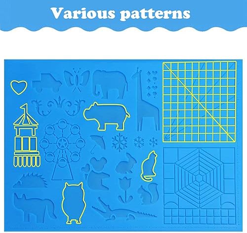 CHmiss Tapis de stylos 3D, stylo d'impression 3D pour enfant modèle, modèle de stylo 3D pour débutants, enfants et artistes de stylo 3D, avec 2 doigtiers - Nail Gallerys