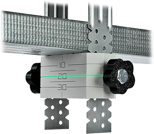 KAJAWIS 2 x Support de nivellement plafond suspendu profil CD60 ES cintre cloison sèche regips Gris Acier - Nail Gallerys