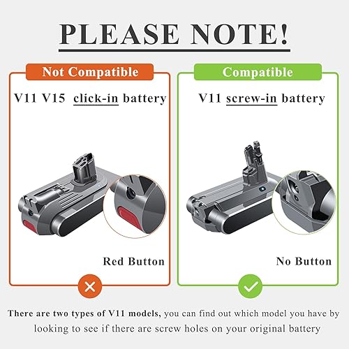 DTK V11 SV14 Batterie de Remplacement pour aspirateur sans Fil Absolute Fluffy 25.2V 3.8Ah Fixer la Batterie avec des vis (ne Convient Pas pour Le Type de Montage par Bouton - Poussoir) - Nail Gallerys