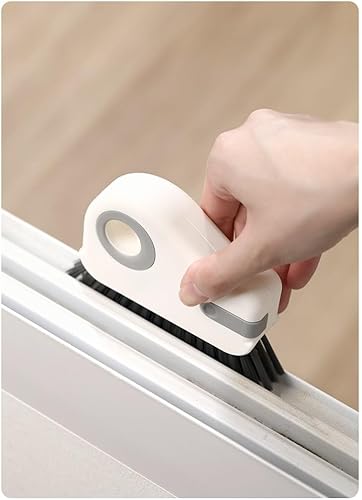Brosse de nettoyage pour rails, fenêtres et portes, brosse avec brosse pour rainures du cadre en aluminium des stores et pour le nettoyage des rails. - Nail Gallerys