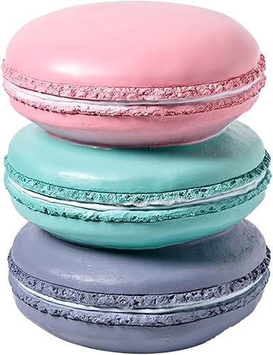 Fockety Tabouret de Nourriture simulé, Résine Décorative pour la Maison (Biscuit chéri) - Nail Gallerys