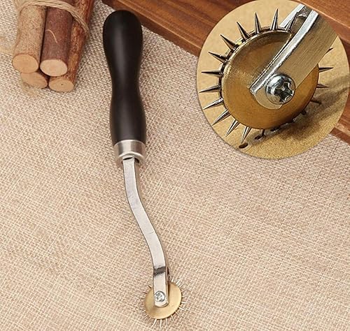 Wisfor Roulette à Patron Couture 4 mm Roue de Traçage de Motif en Tissu Cuir Papier Leather Tool - Nail Gallerys