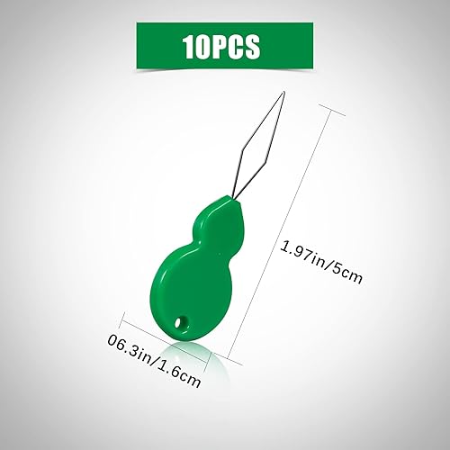 KINBOM Enfileurs 10pcs Avec Aiguilles 30pcs, Kit en Plastique pour Enfile-Aiguilles, Enfileur Simple le Pouce à Coudre à la Main Couture Domestique (5 Couleurs) - Nail Gallerys