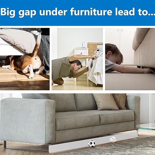 Pomurom Jouets pour Meubles, 118 Pouces, bloqueur d'espace sous Le canapé et Le lit, utilisé pour empêcher Les Jouets d'animaux Compagnie Tomber sous Le canapé-lit, Planche - Nail Gallerys
