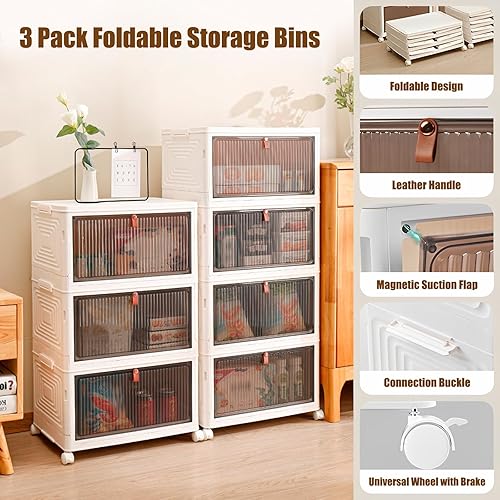 Boite Rangement Plastique, Boîte de Rangement Pliable à Trois Couches, Caisse Rangement Plastique Boite de Rangement avec Couvercle - Nail Gallerys