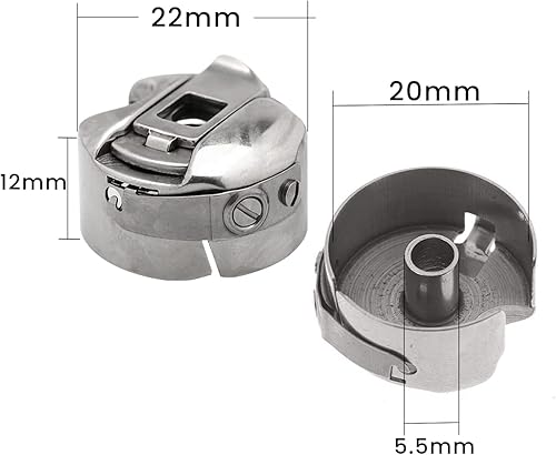 Étui de bobine de machine à coudre en acier inoxydable | Ajustement universel pour Brother, Singer, Janome, Babylock, Kenmore et plus | Support de bobine durable à chargement frontal pour usage - Nail Gallerys
