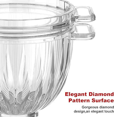 Coolcook Bol à pain avec couvercle de cuisson pour KitchenAid,Bol en verre compatible avec pour KitchenAid 4.5-5Qt Tilt-Head Stand Mixer, Refrigerator, Dishwasher Safe. - Nail Gallerys