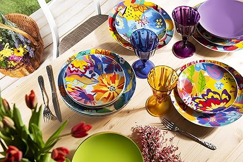 Excelsa Lot de 6 verres Country Color Multicolor - Nail Gallerys