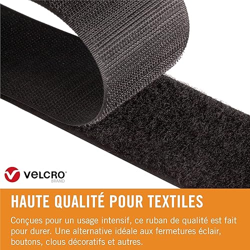 VELCRO Brand VEL-EC60413 Ovales Adhésive pour Tissus, Noir, 24mm x 8 Pièces - Nail Gallerys