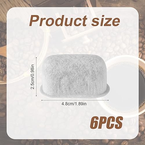 6pcs Filtres à Café de Rechange pour Cuisinart, Charbon Actif Filtre à Eau de Rechange Absorbe Efficacement les Impuretés Compatible Cuisinart avec les Cafetières - Nail Gallerys