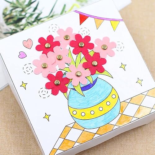 Attaches parisiennes rondes en papier pour loisirs créatifs, projets scolaires, projets décoratifs, scrapbooking, fournitures de bricolage (doré) - Nail Gallerys