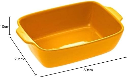 Five - Plat à four rectangulaire en Céramique Jaune 25 x 16 cm - Nail Gallerys