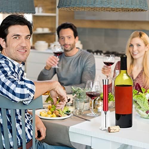 Tire Bouchon à Pression d'air Vin, Ouvreur de Bouteille de Vin Rouge, Wine Opener Pompe Tire-Bouchon de Bouteille à Air pour Cuisine Bar Restaurant (Noir) - Nail Gallerys